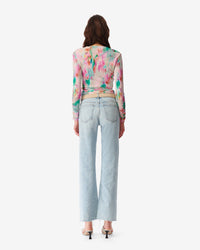 Zandra print blouse - Green Multico