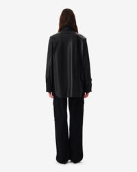 Alegre leather shirt - Black