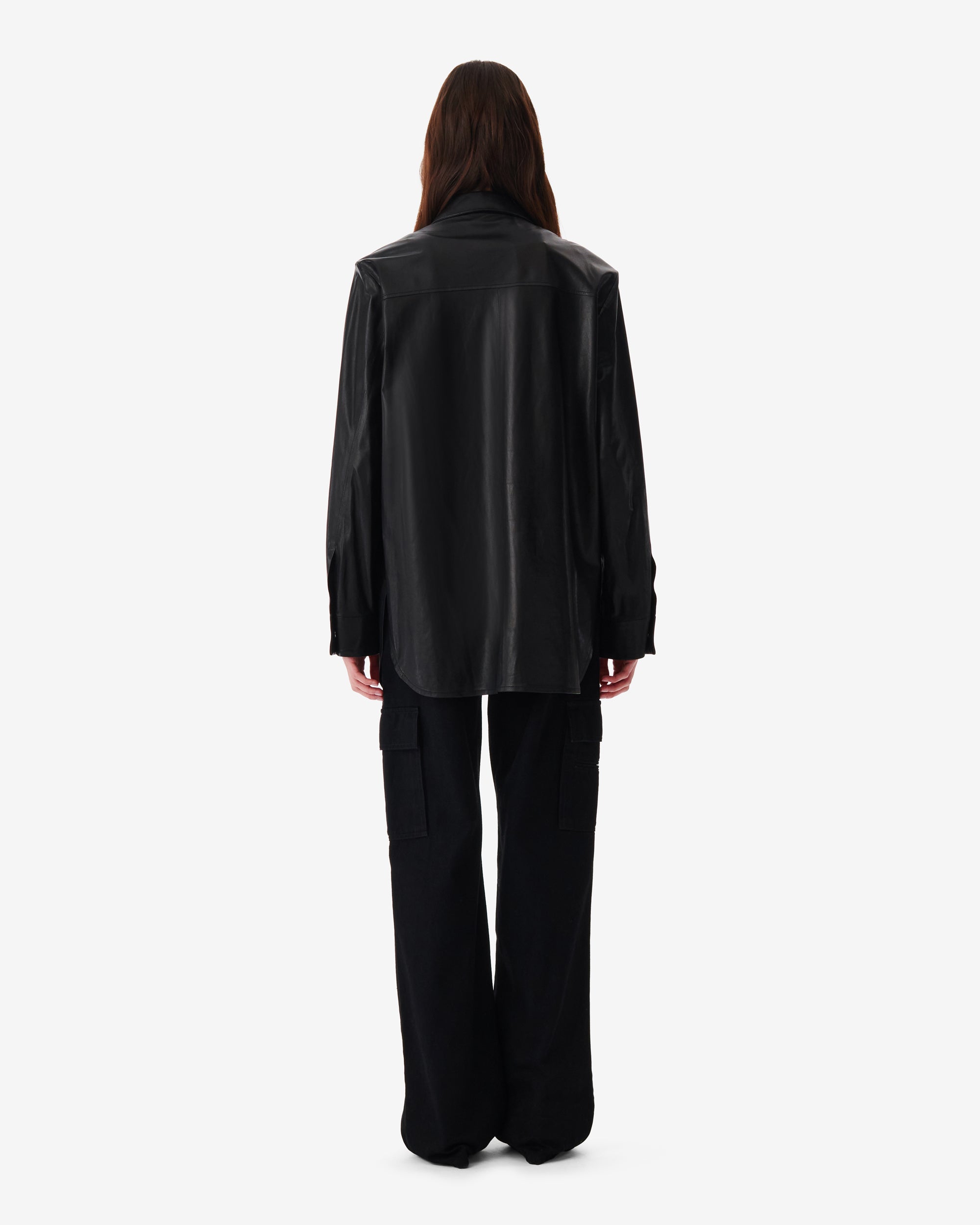 Alegre leather shirt - Black