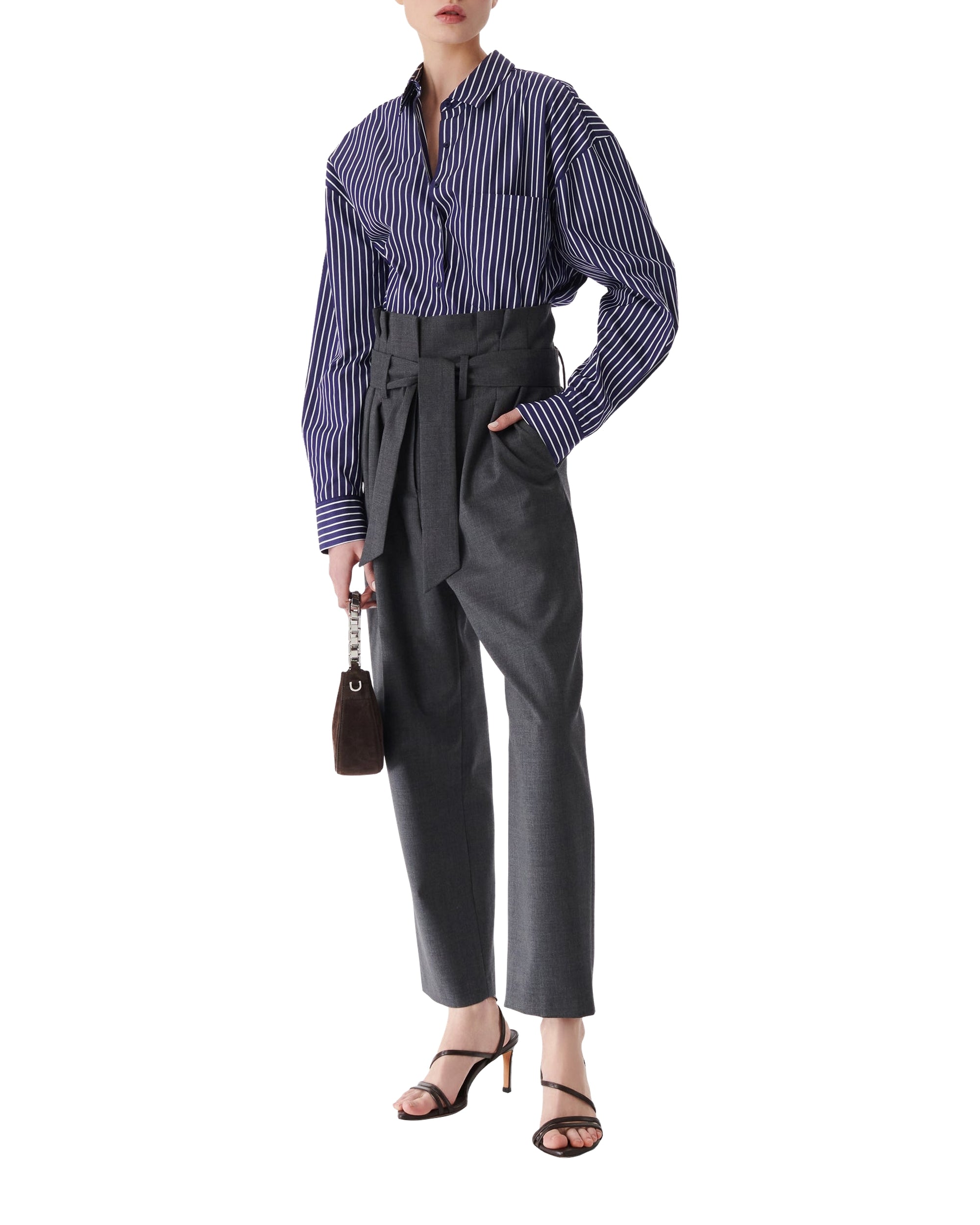 Atkin shirt - Navy & White