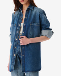 Pampelo shirt - Mid Blue Used