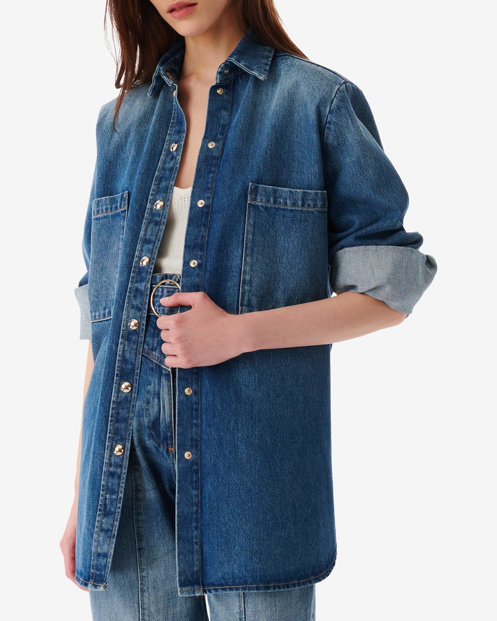 Pampelo shirt - Mid Blue Used