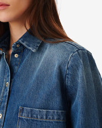 Pampelo shirt - Mid Blue Used