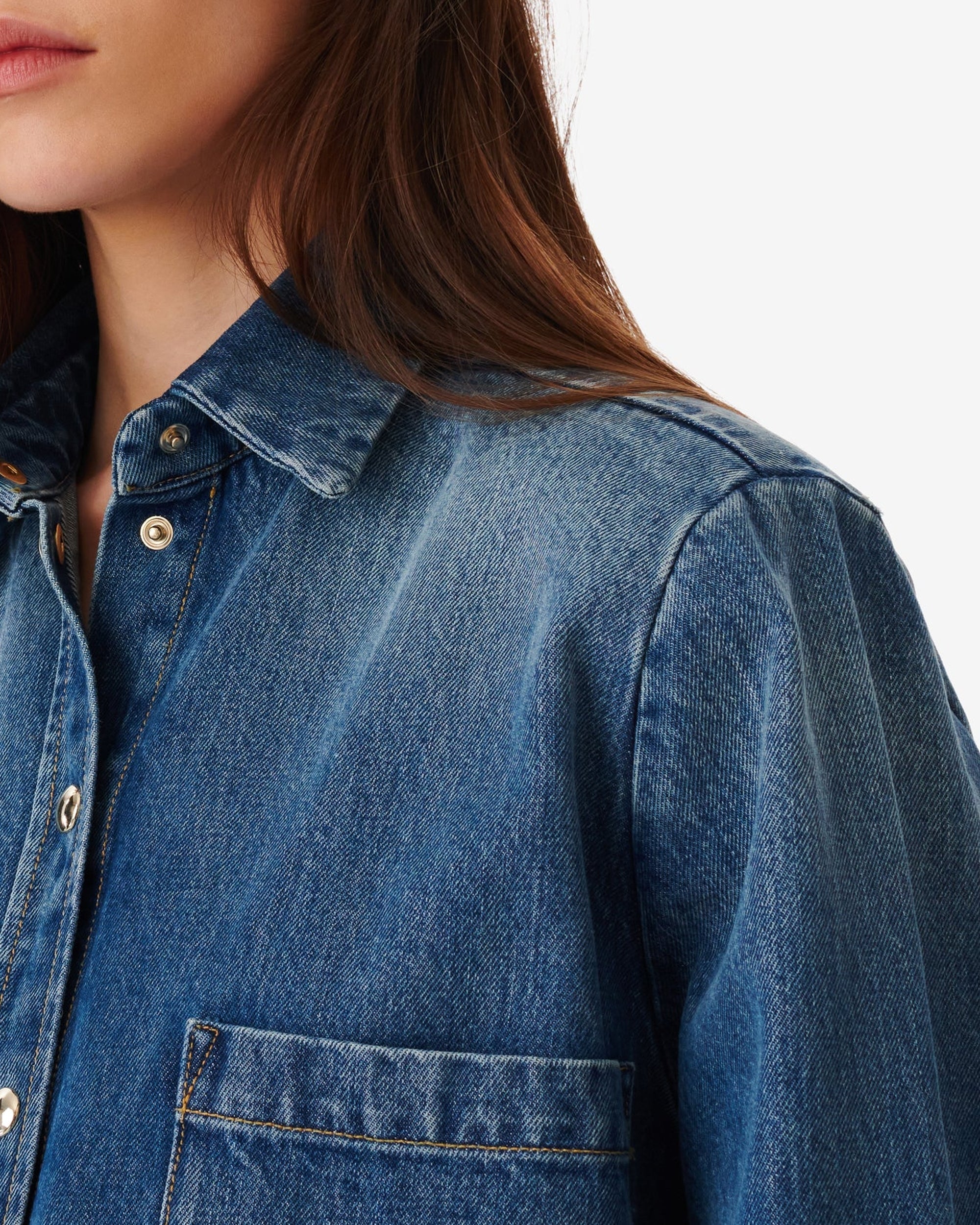 Pampelo shirt - Mid Blue Used