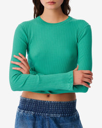 Ersilia long-sleeved T-shirt - Emerald