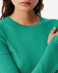 Ersilia long-sleeved T-shirt - Emerald