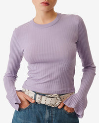 Ersilia long-sleeved T-shirt - Vintage Purple