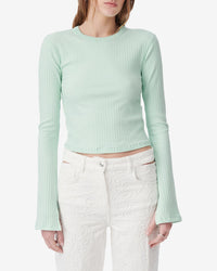 Ersilia long-sleeved T-shirt - Aqua