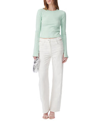 Ersilia long-sleeved T-shirt - Aqua
