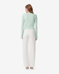 Ersilia long-sleeved T-shirt - Aqua