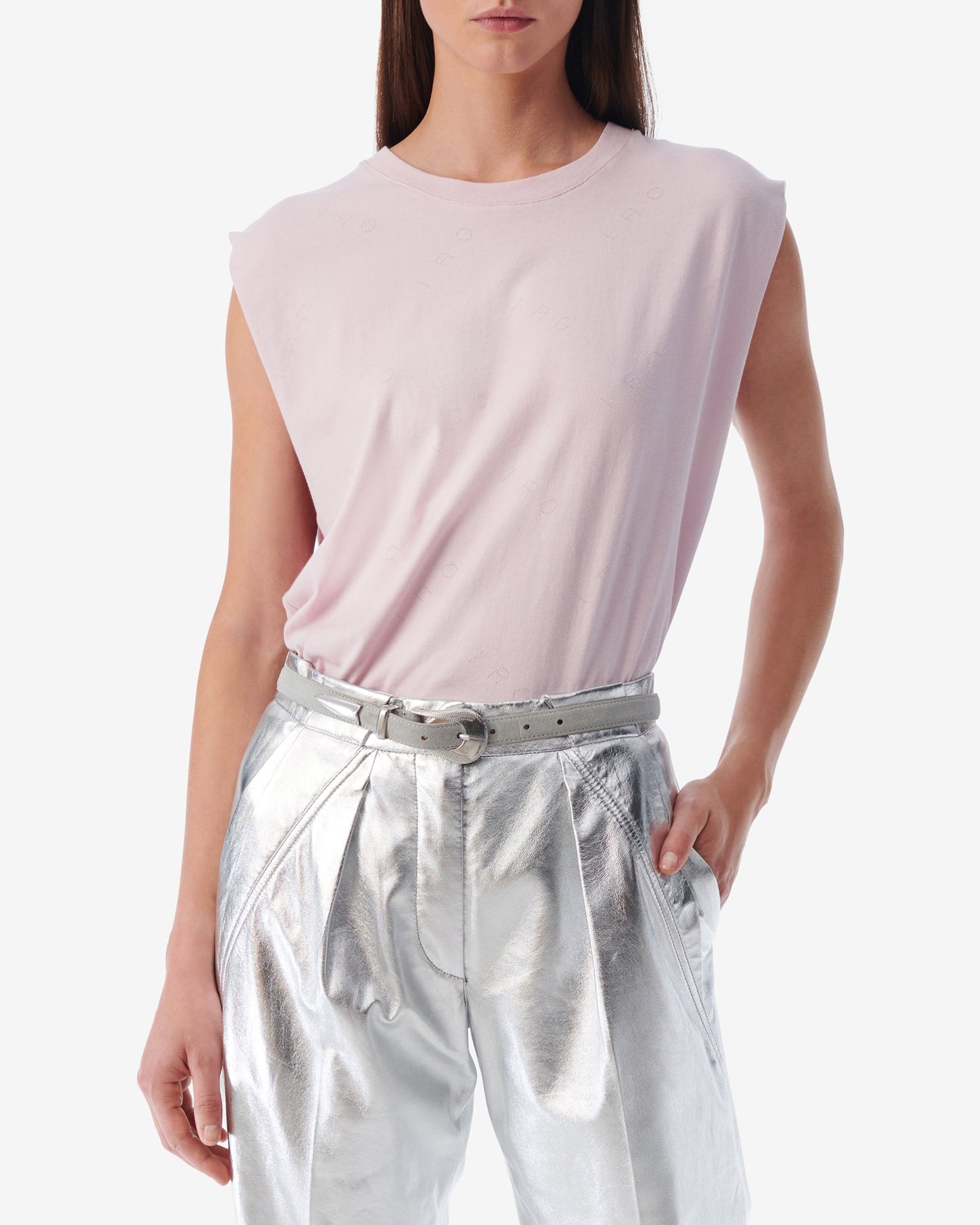 Juli round-neck tank top - Light Pink