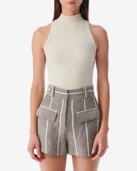 Pandorae high neck tank top - Cream