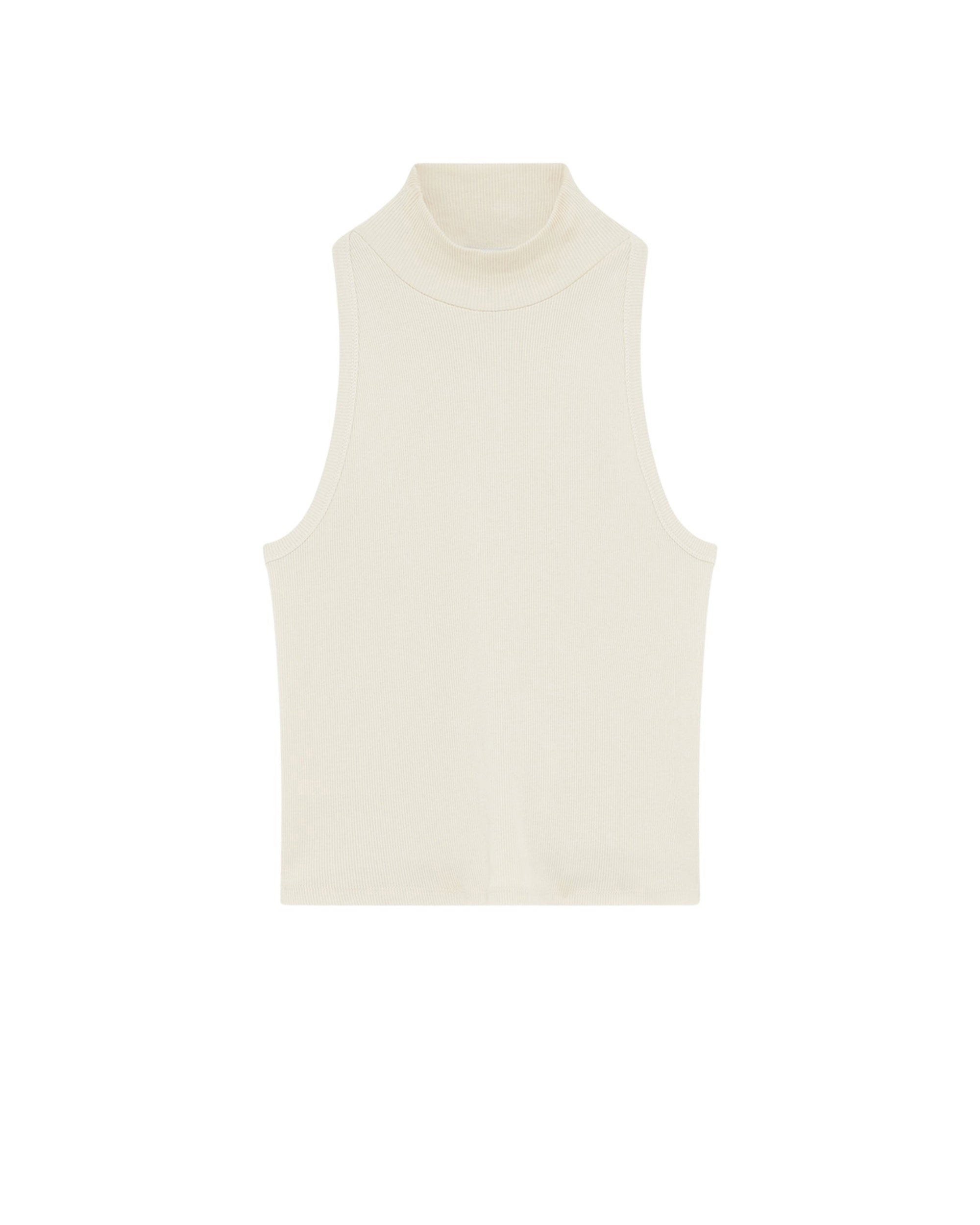 Pandorae high neck tank top - Cream