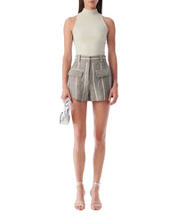 Pandorae high neck tank top - Cream