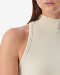 Pandorae high neck tank top - Cream