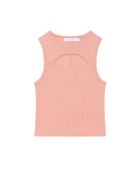 Ribbed top Pina - Powder