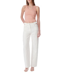Emma ribbed tank top - Peach