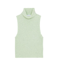 Uliva sleeveless turtleneck top - Light Green