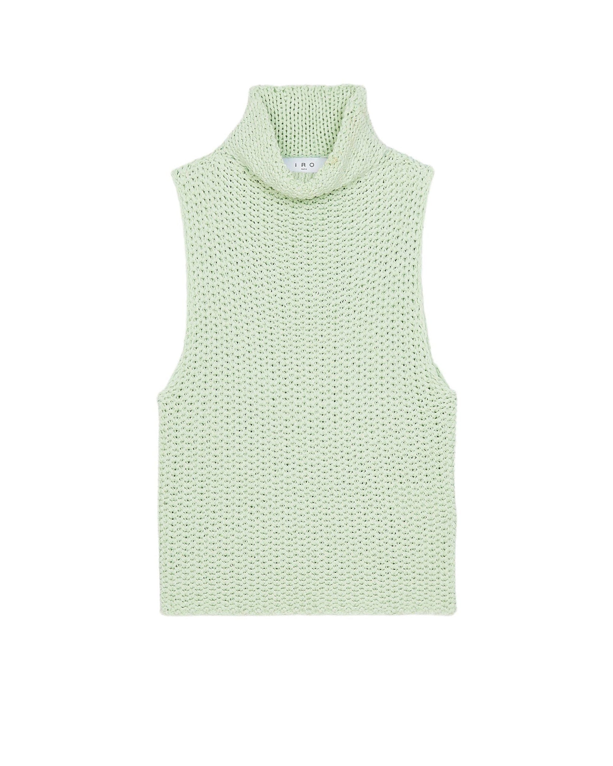 Uliva sleeveless turtleneck top - Light Green