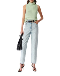 Uliva sleeveless turtleneck top - Light Green