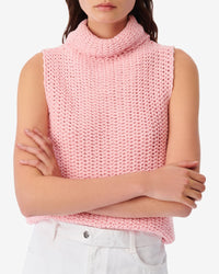 Uliva sleeveless turtleneck top - Candy Pink