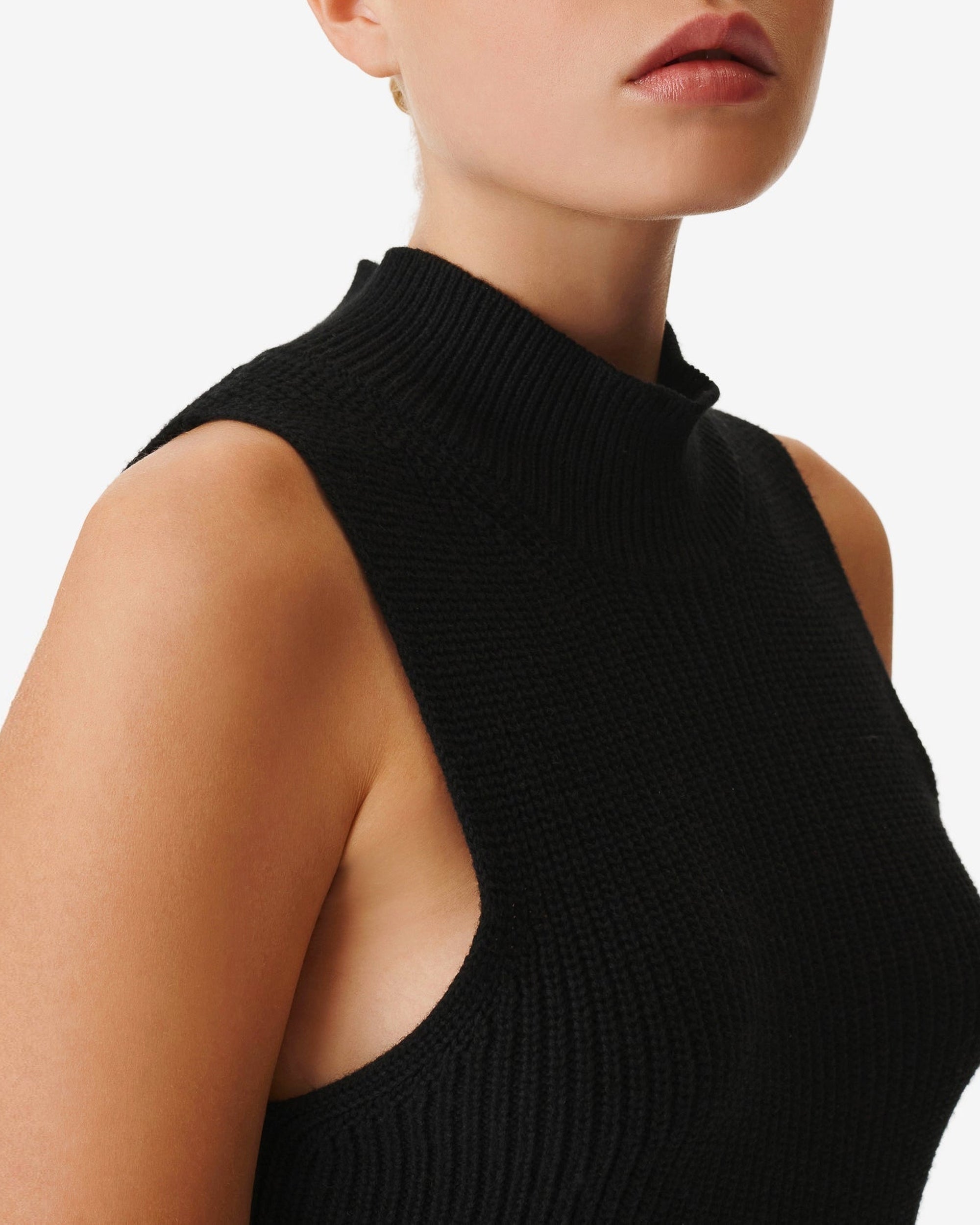 Virgi mesh tank top - Black