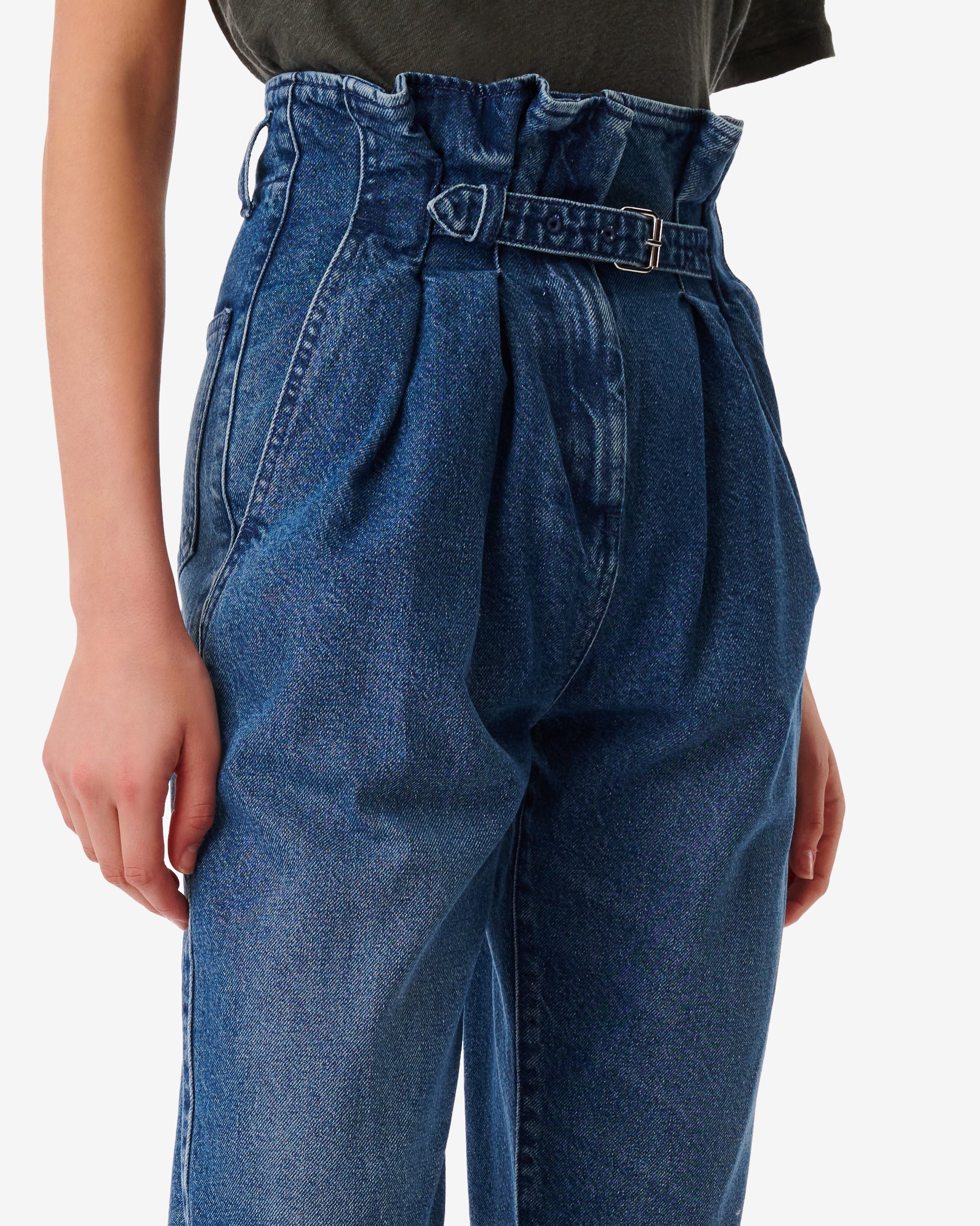 Acady high-waisted jeans - Stone Blue