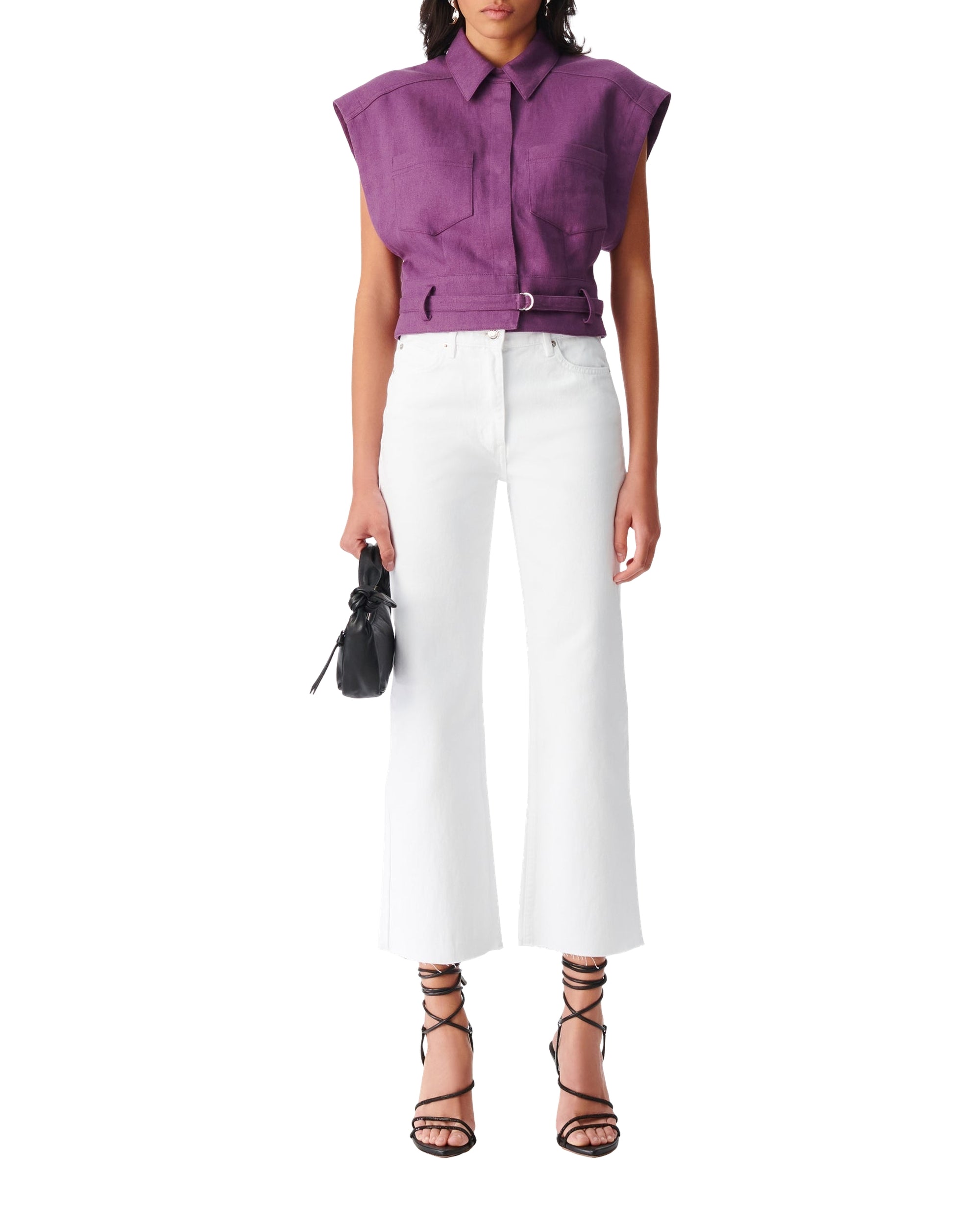 Aiden bootcut jeans - White