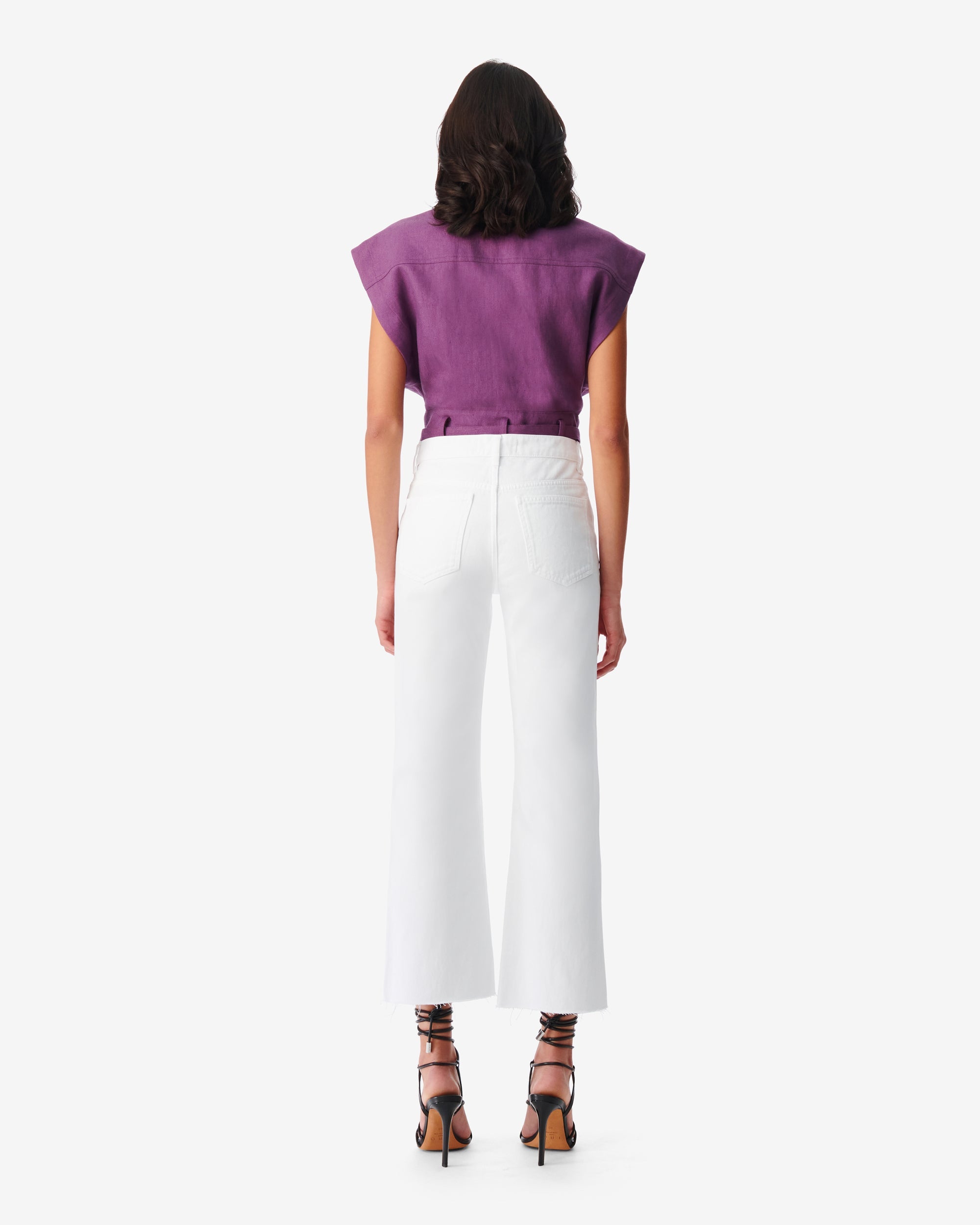 Aiden bootcut jeans - White