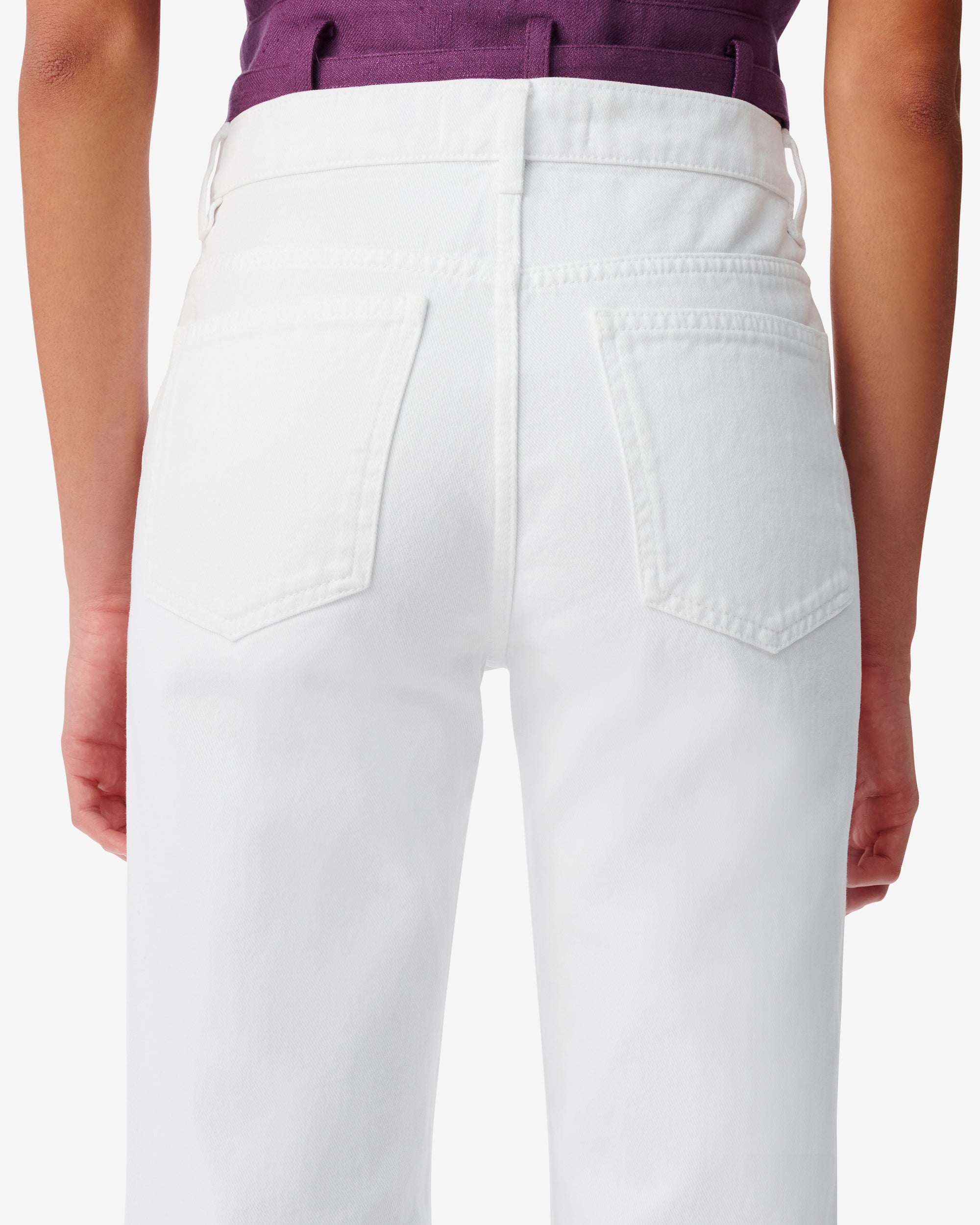Aiden bootcut jeans - White