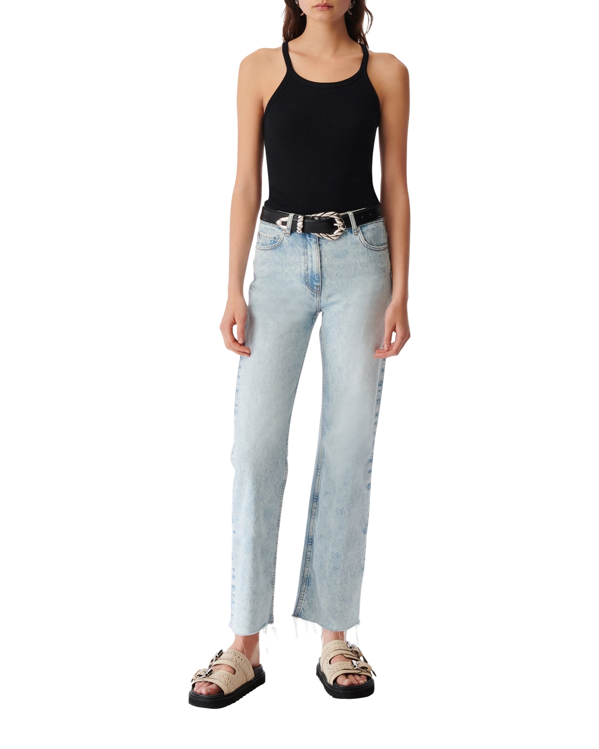 Briollay high-waisted jeans - Light Denim