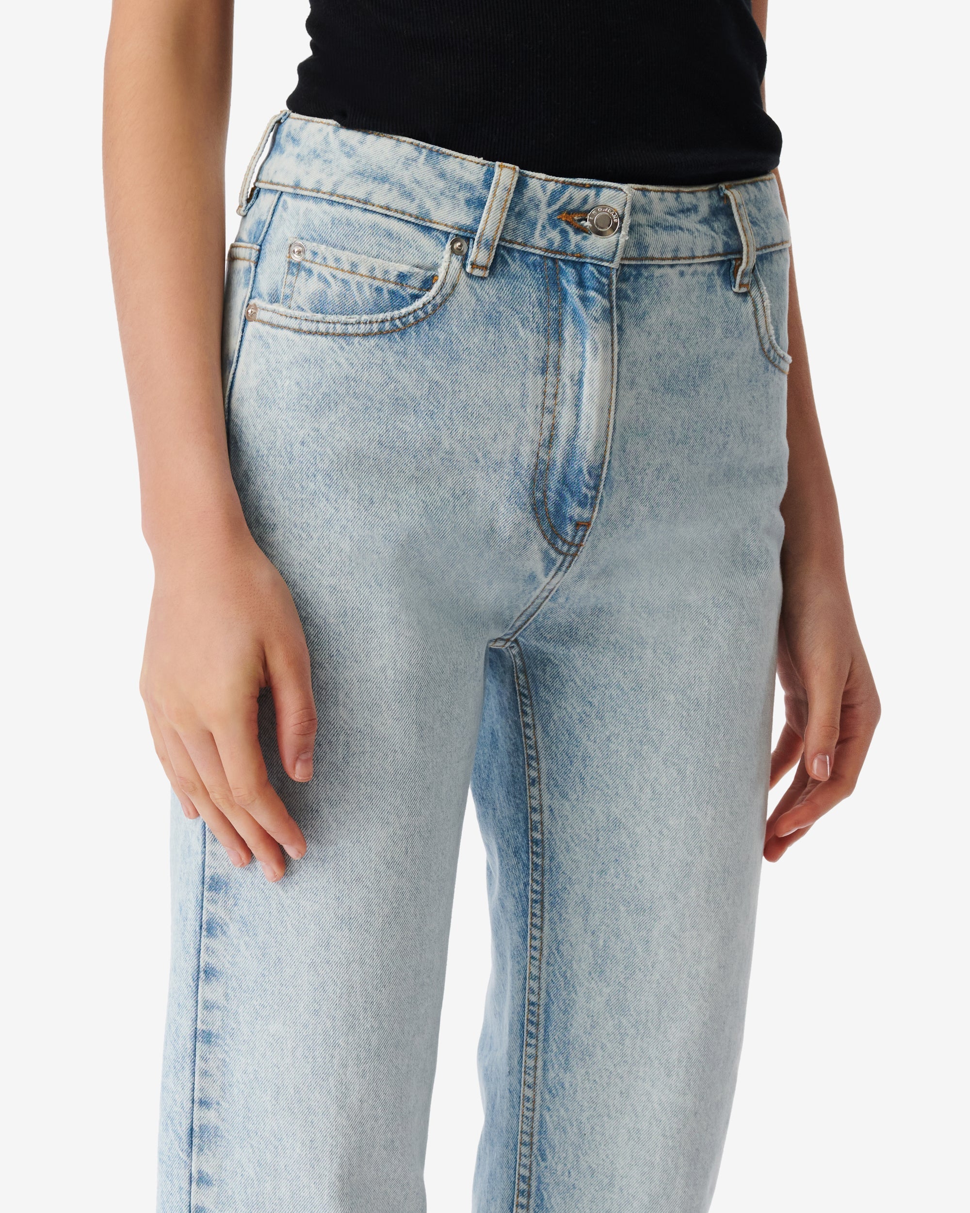 Briollay high-waisted jeans - Light Denim