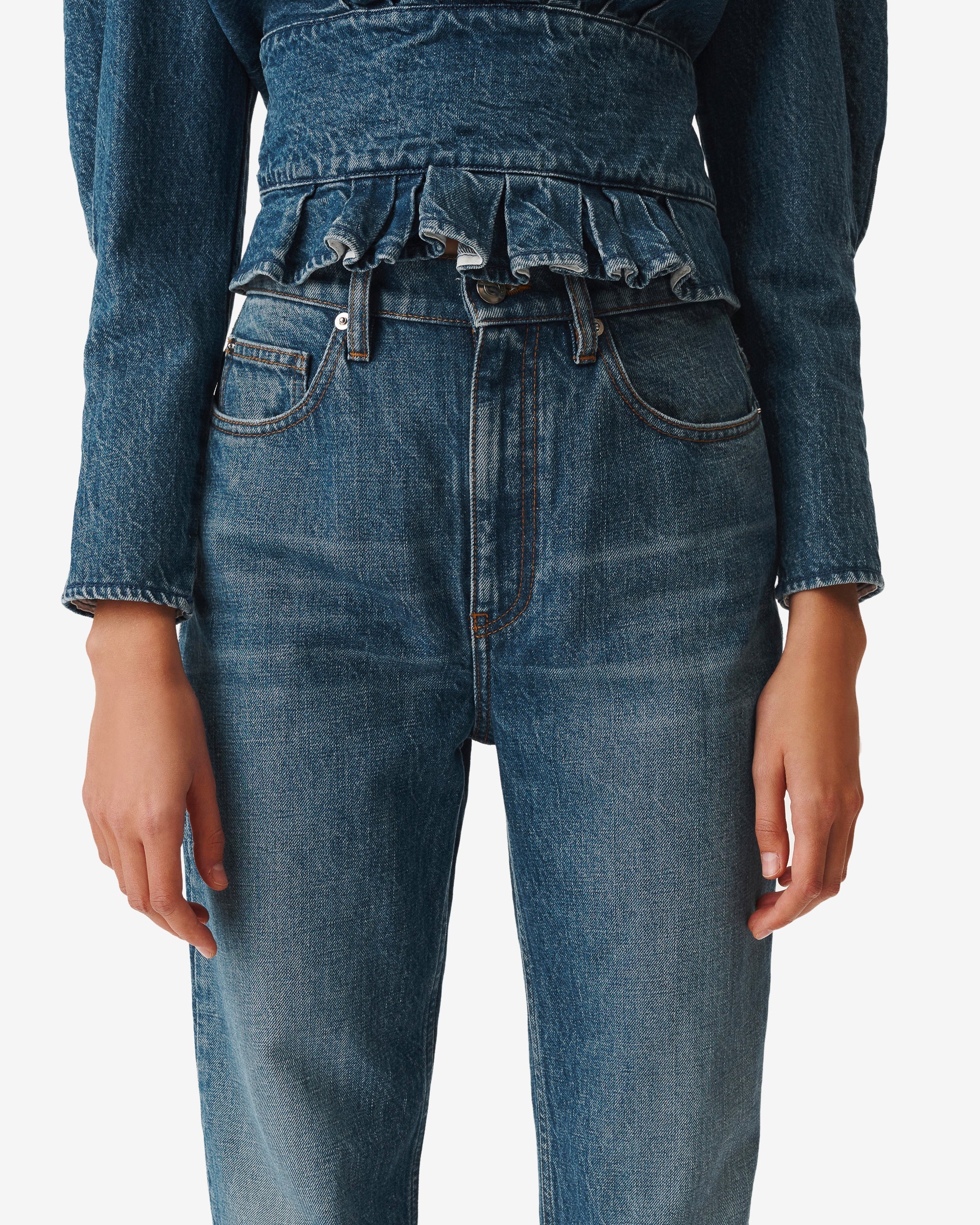 Brooke high waist jeans - Blue Denim