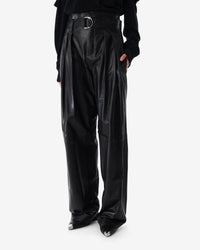 Adica leather trousers - Black