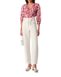 Artura trousers in linen mix - Cream