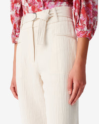 Artura trousers in linen mix - Cream