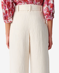 Artura trousers in linen mix - Cream