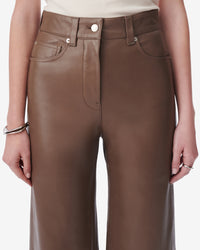 Baki leather trousers - Moka