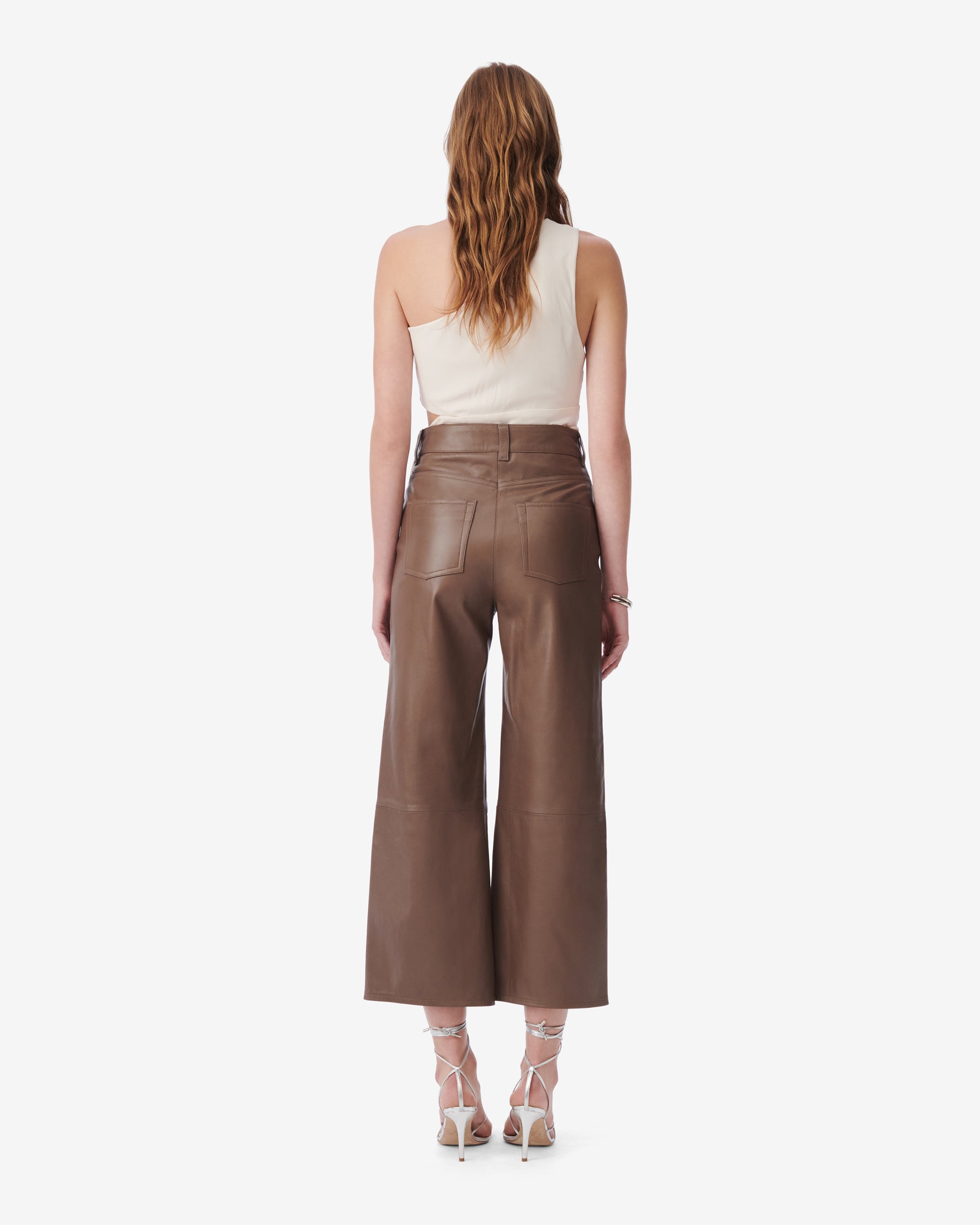 Baki leather trousers - Moka
