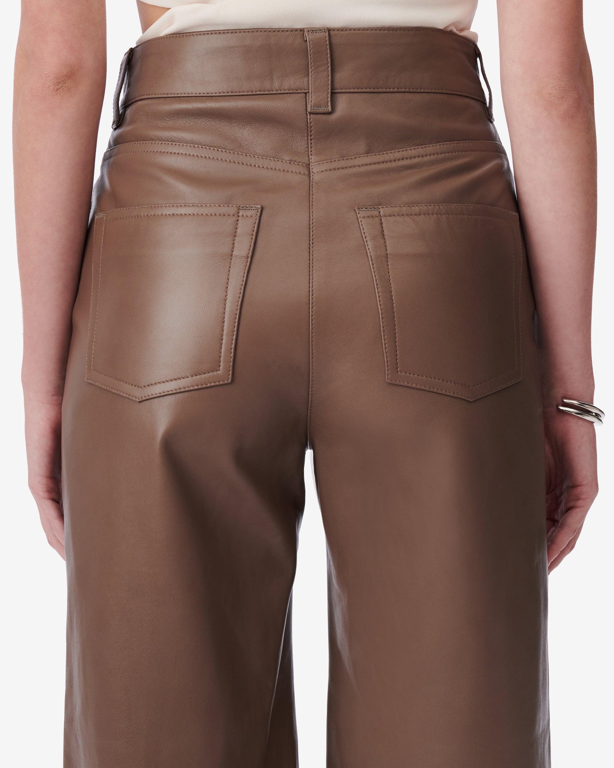 Baki leather trousers - Moka