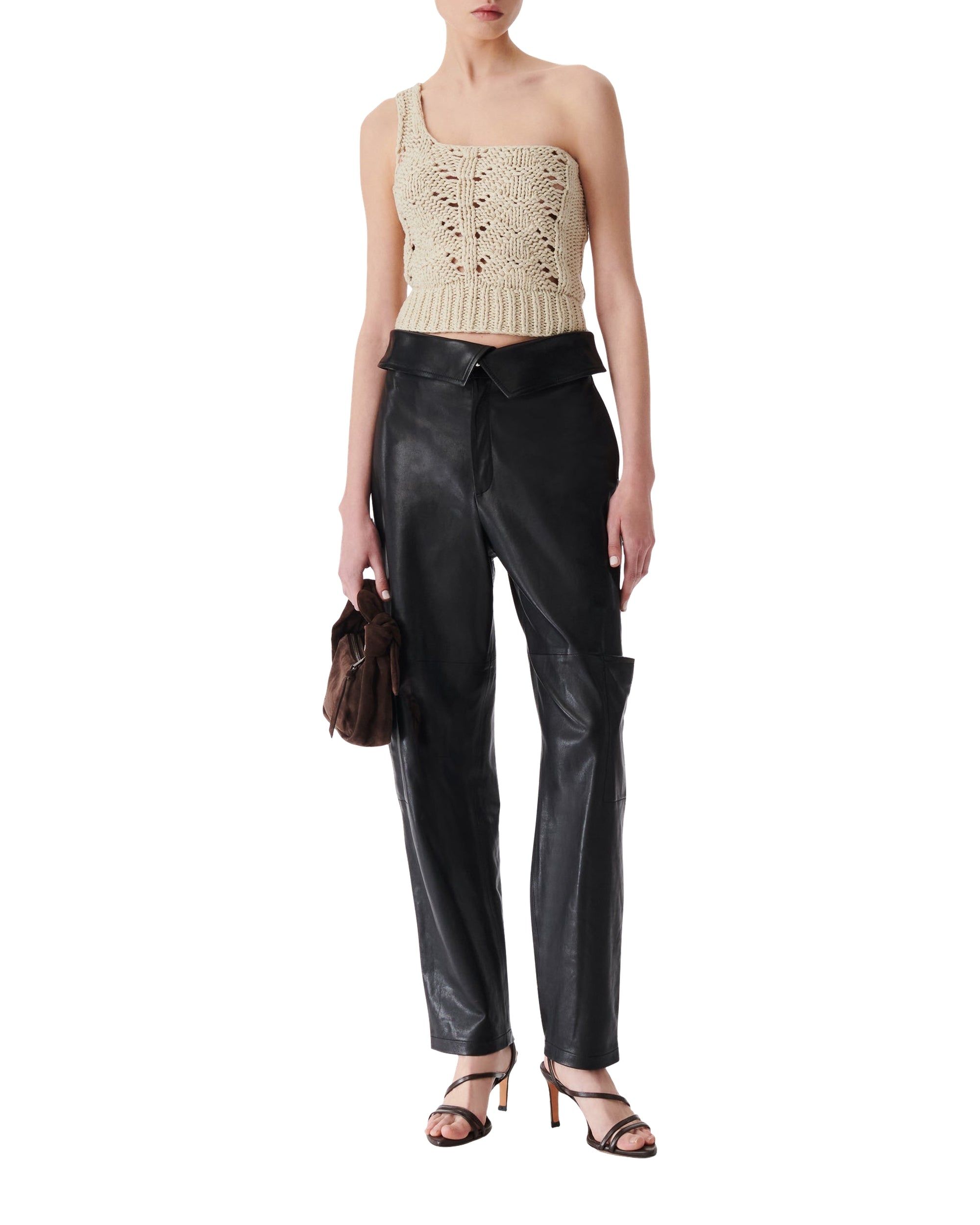 Caron leather trousers - Black