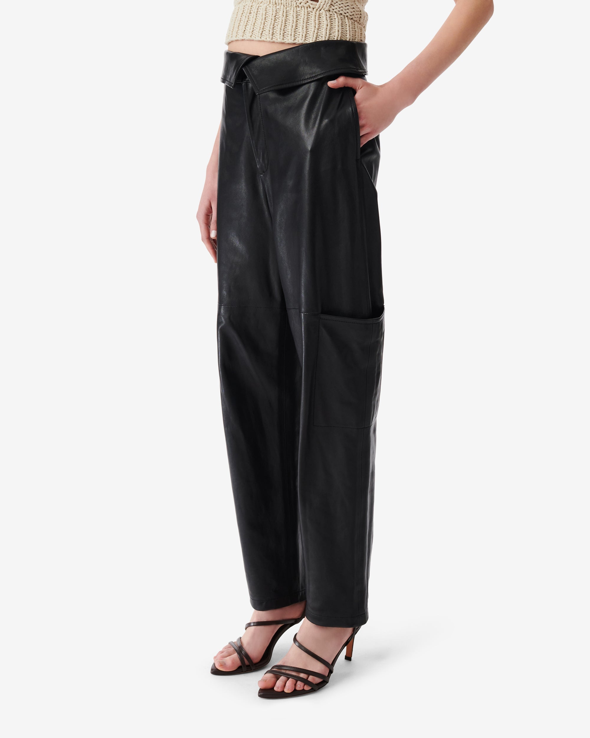 Caron leather trousers - Black