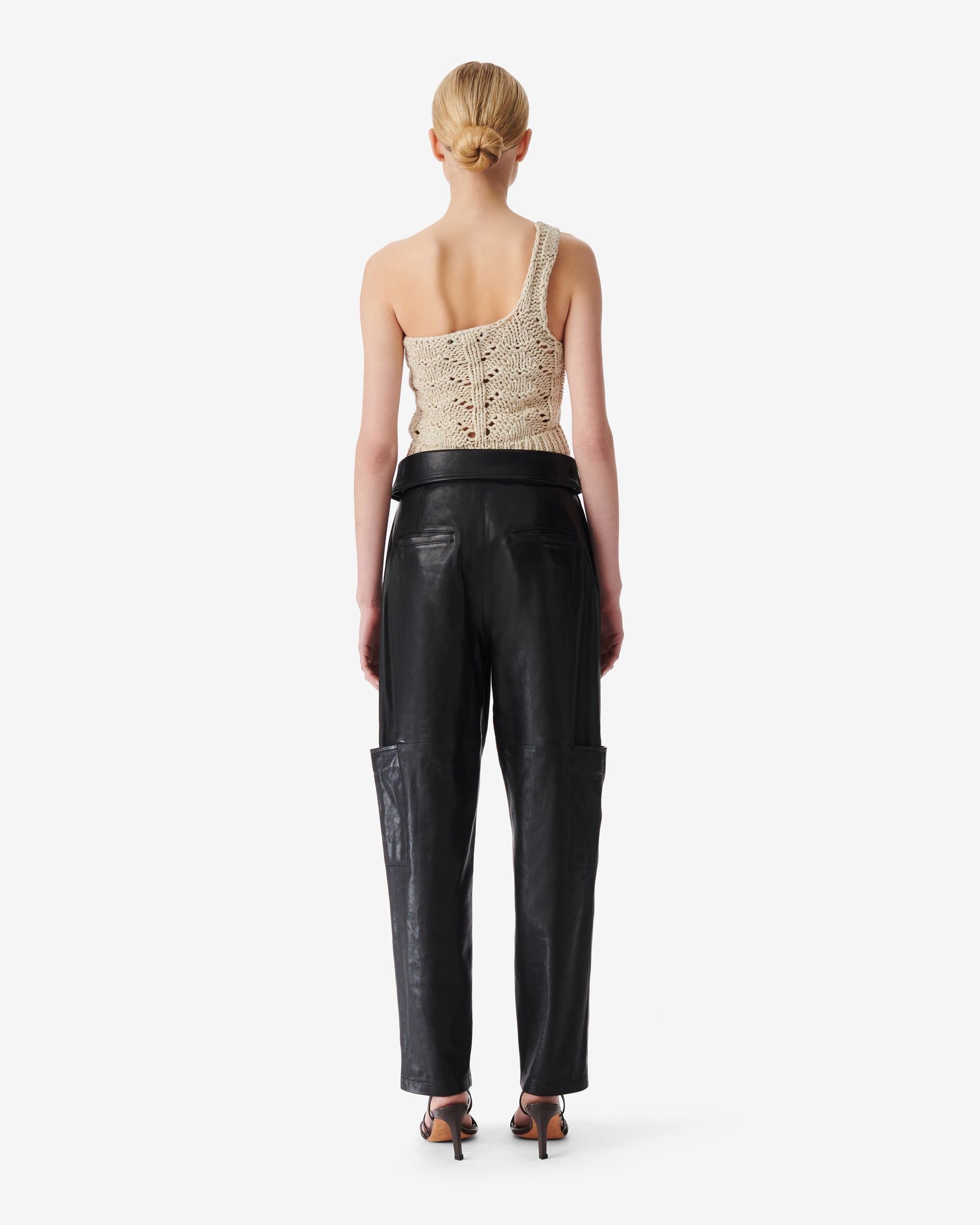 Caron leather trousers - Black