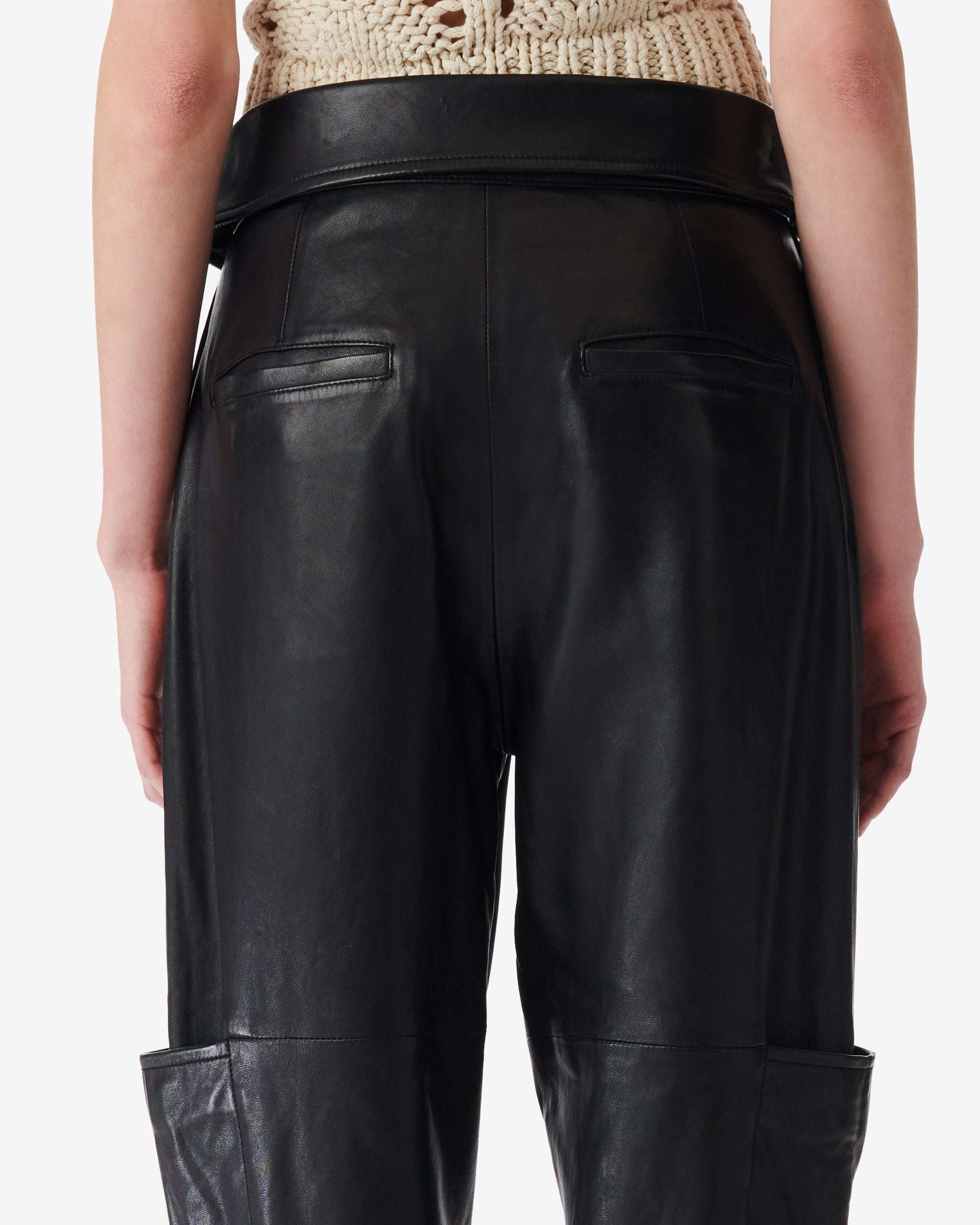 Caron leather trousers - Black