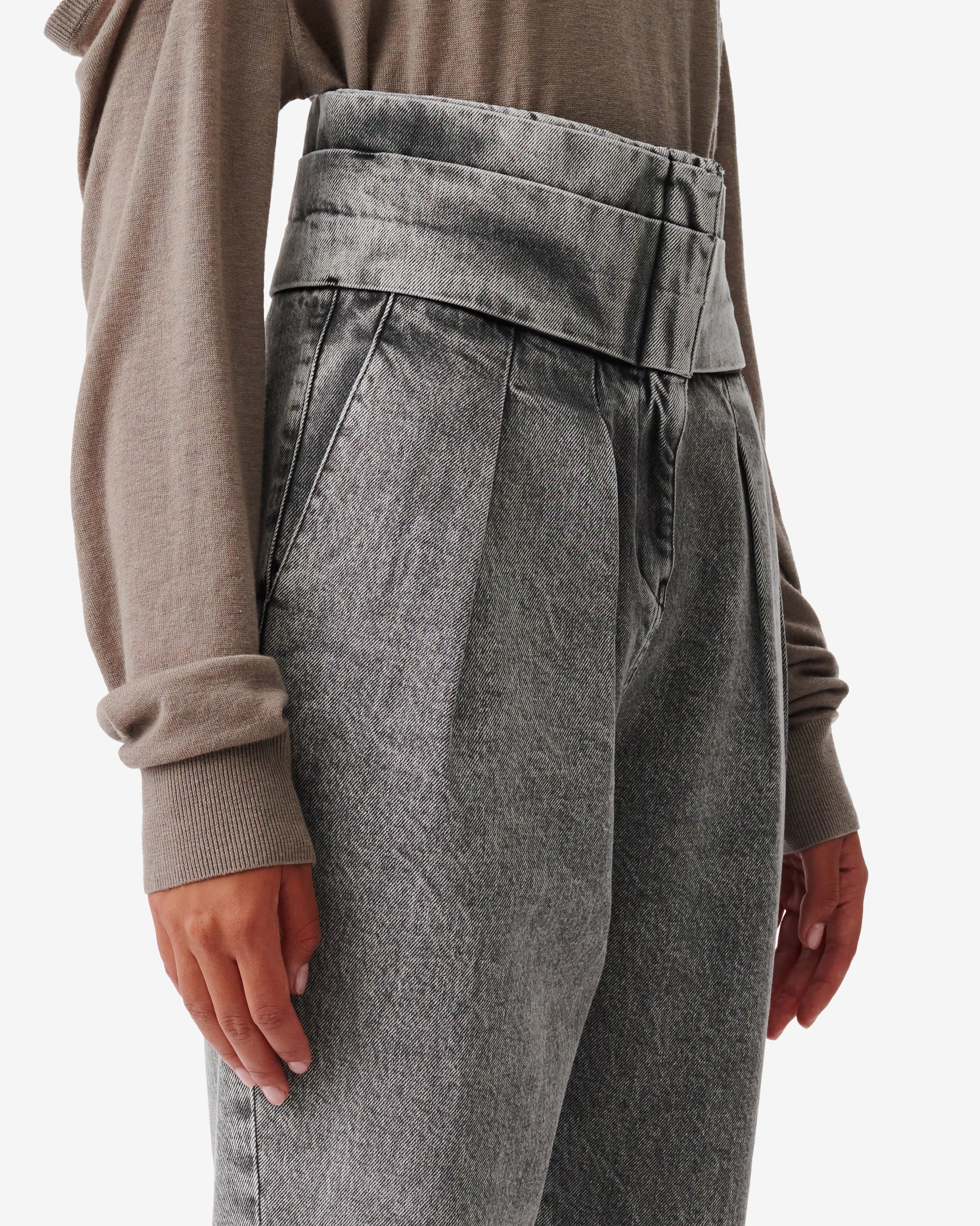 Emini carrot trousers - Snow Black