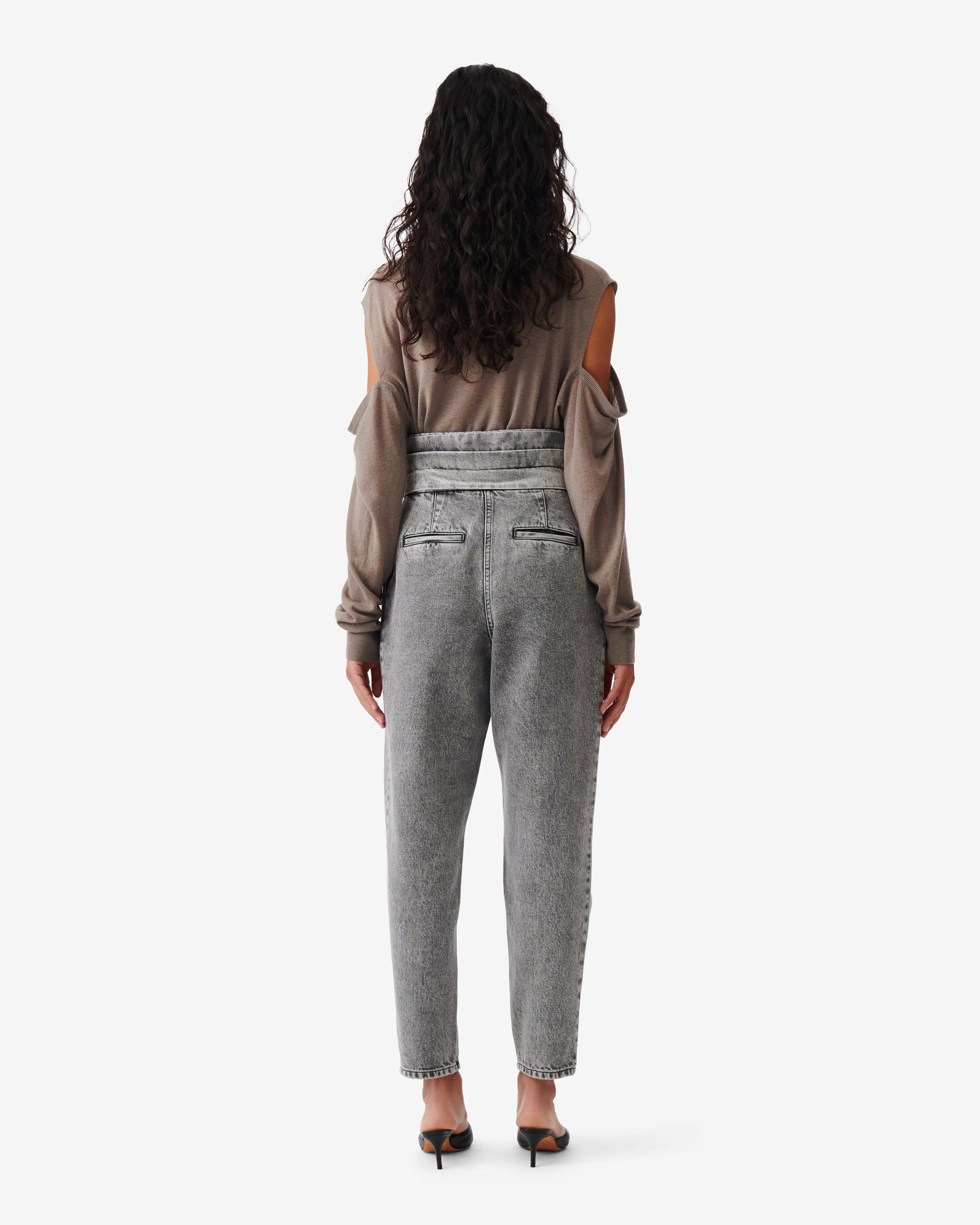 Emini carrot trousers - Snow Black