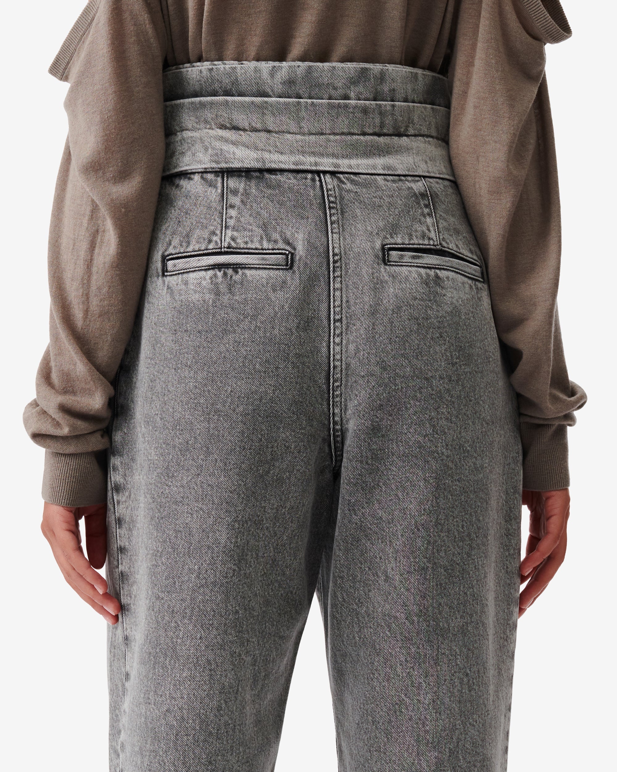 Emini carrot trousers - Snow Black
