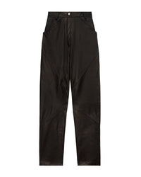 Hazel leather trousers - Black
