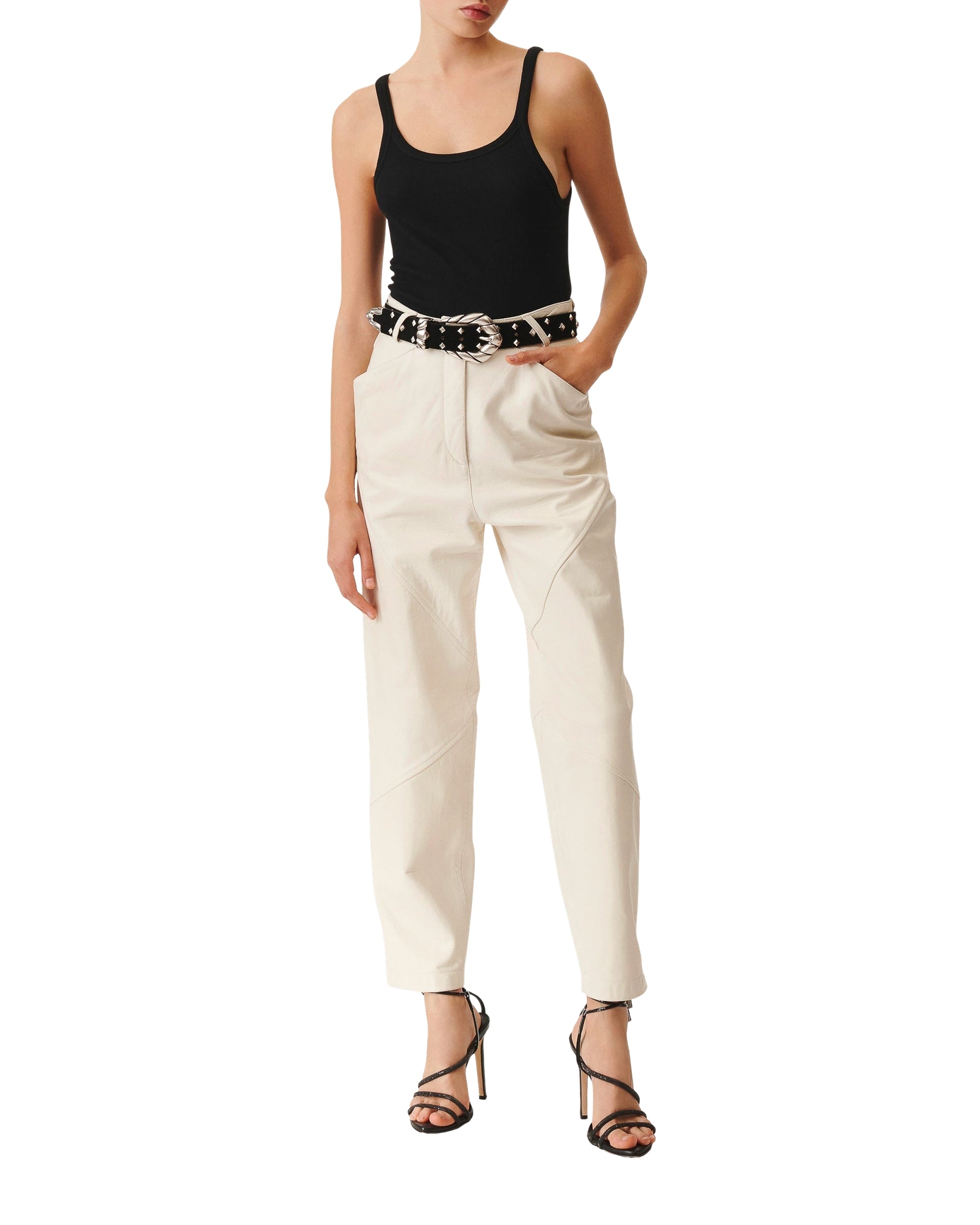 Hazel leather trousers - Off White