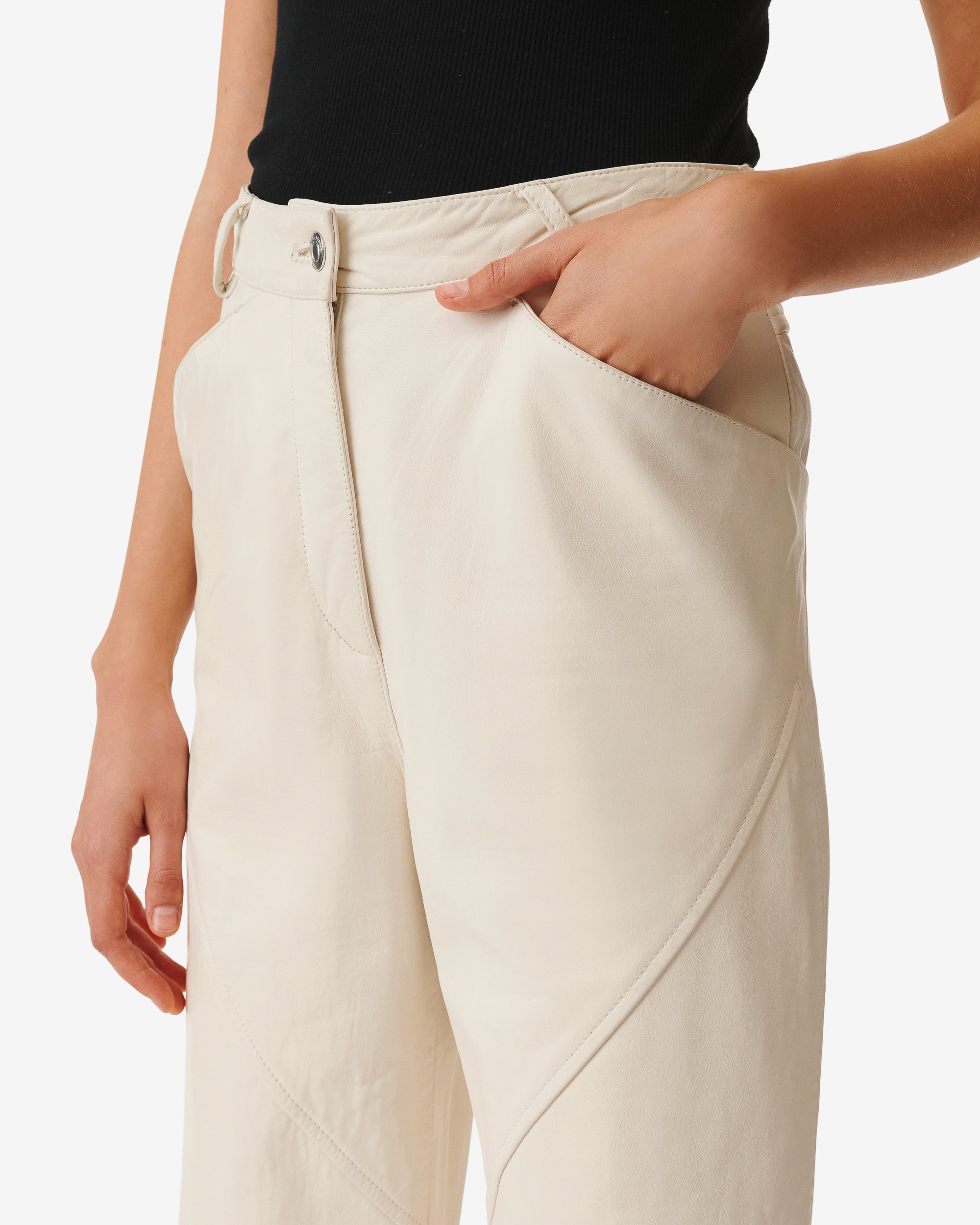 Hazel leather trousers - Off White